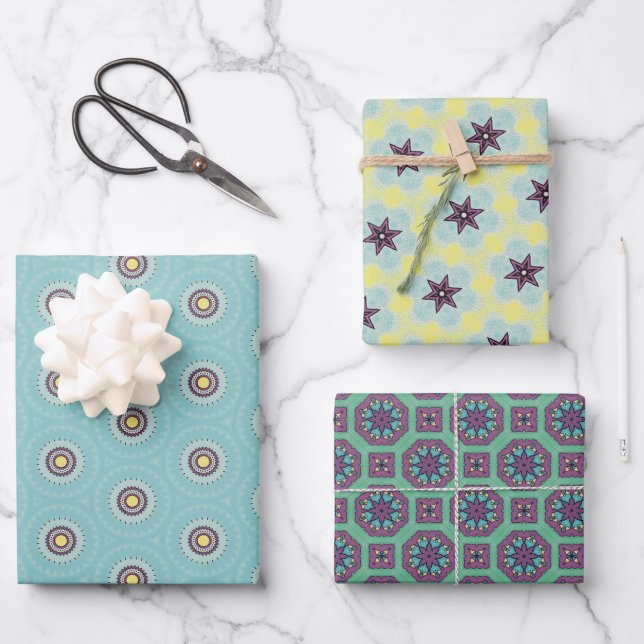 Étoiles et cercles Pack papier 66b (Recto)