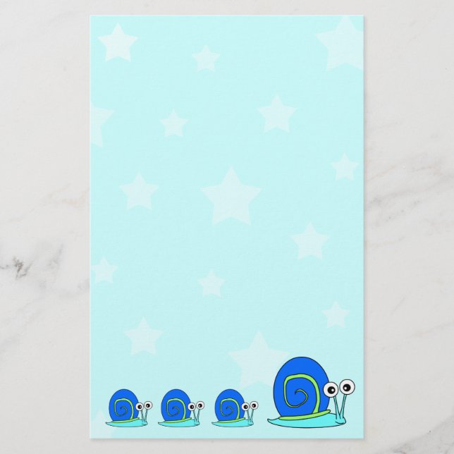 Étoiles et papeterie d'escargot (Devant)