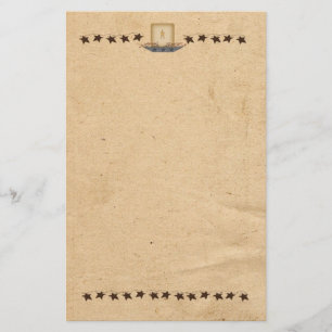 Étoiles et papeterie rouillées de bougie