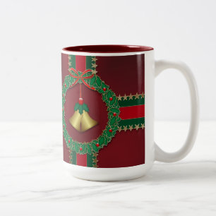 Étoiles et rayures Mug de Noël