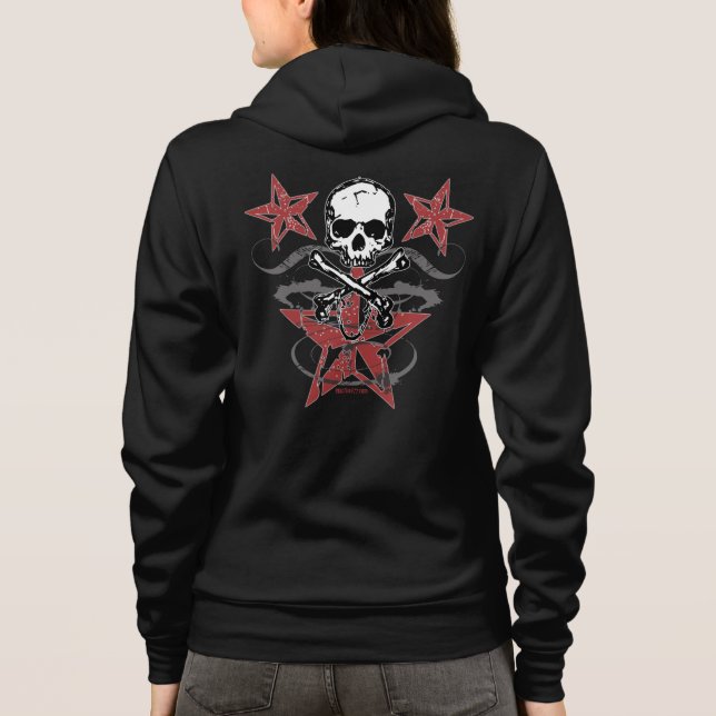 Étoiles et sweat - shirt à capuche de crâne (Dos)