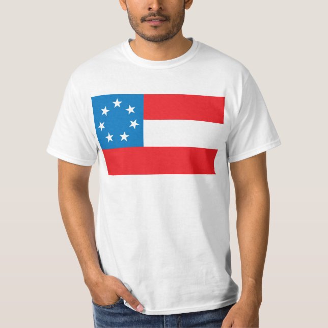Étoiles et T-shirt de drapeau de barres (Devant)