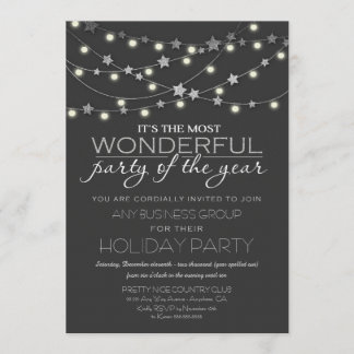 Étoiles + Lumières Fêtes d'entreprise Invitations