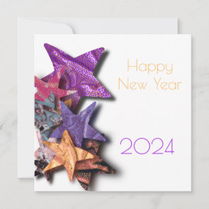 Étoiles multicolores brillantes avec des ombres - 