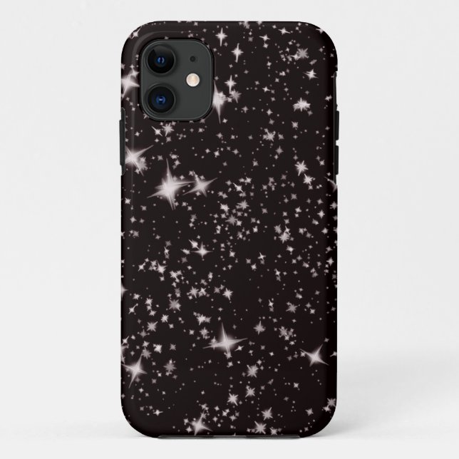 étoiles noir nuit coque iphone (Dos)