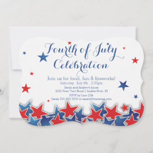 Étoiles patriotiques 4 juillet Invitation du Parti