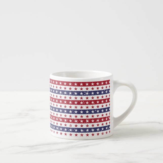 Étoiles patriotiques Espresso Mug (Droite)