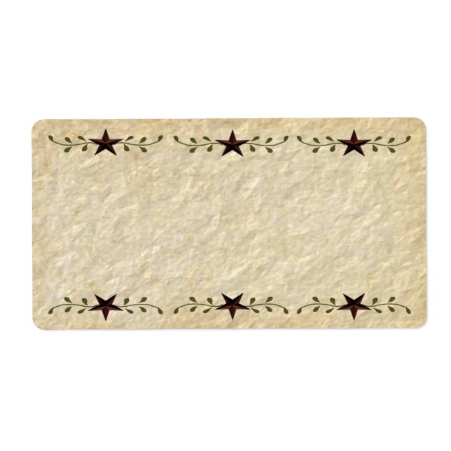 Étoiles primitives Étiquettes de produits (Devant)