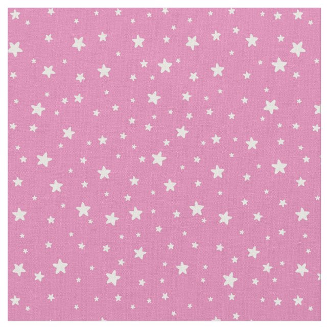 Étoiles sur le tissu rose (Fermer)