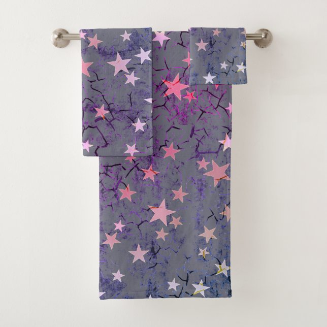 Étoiles Vintage sur Fond Bleu (En situation)