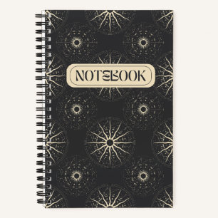 Étoiles vintages Cosmologie Carnet spiral