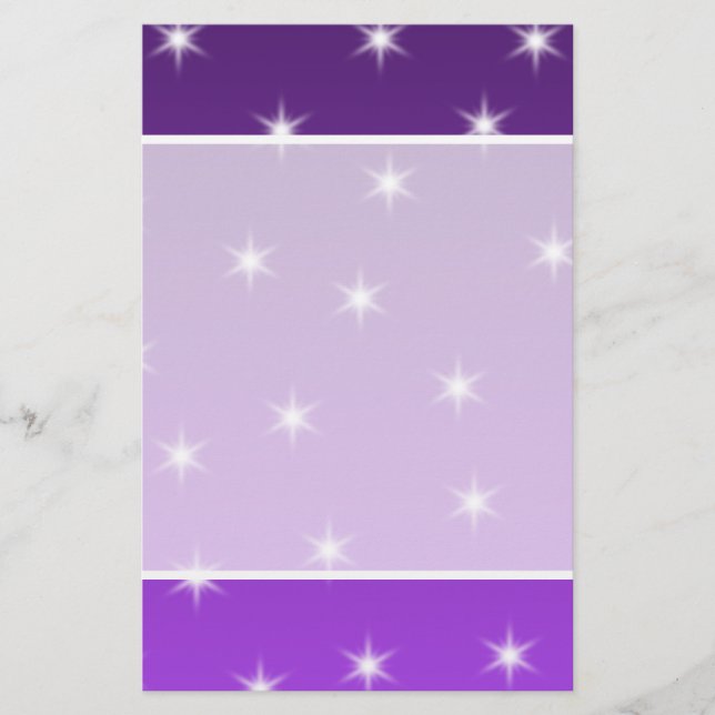 Etoiles violettes et blanches, Motif. (Devant)