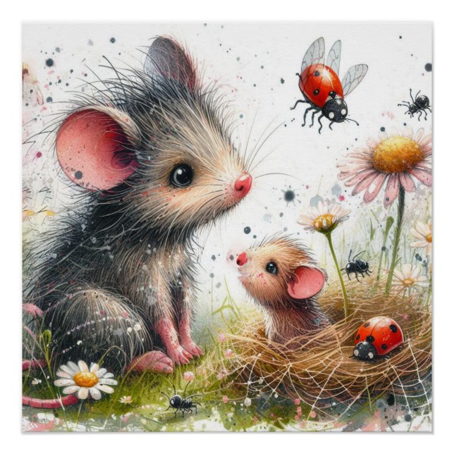 Étonnant poster de souris (Devant)