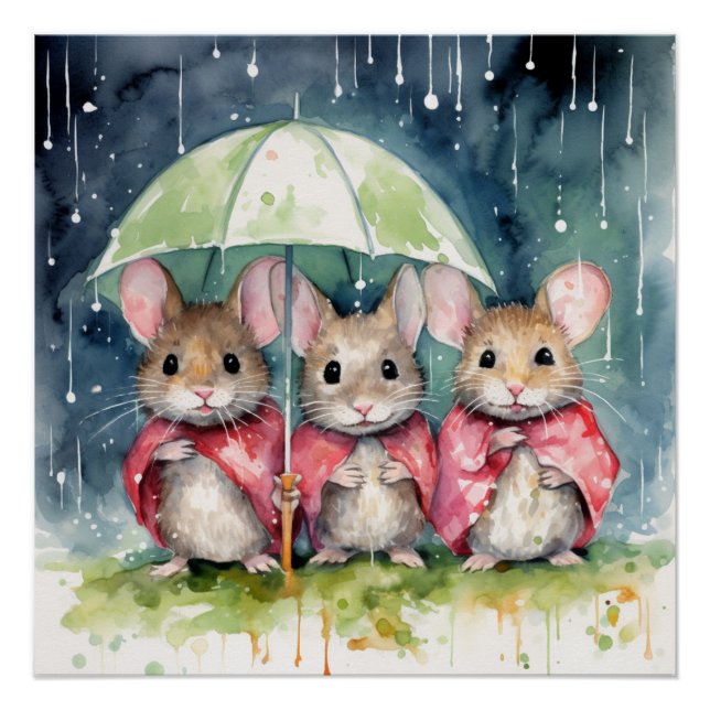 Étonnant poster de souris (Devant)