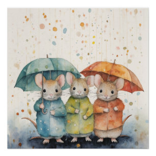 Étonnant poster de souris