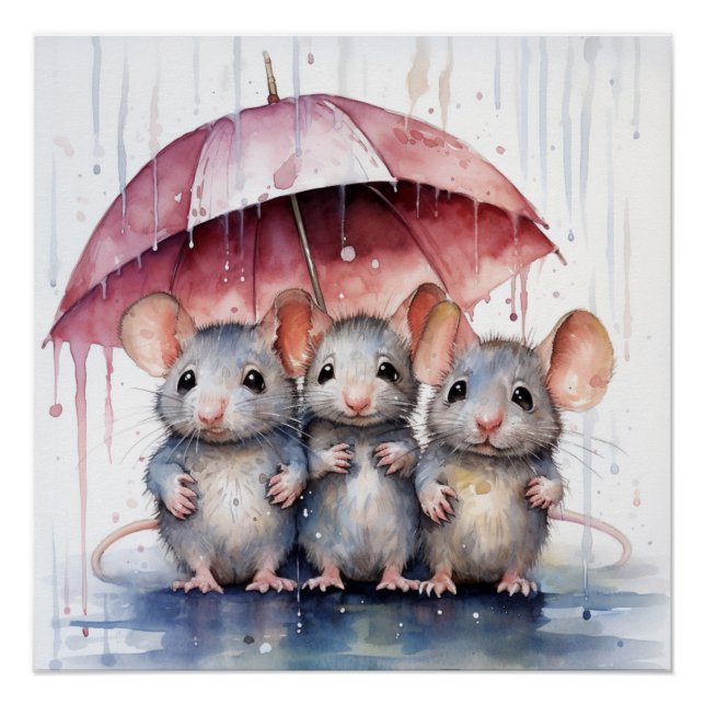 Étonnant poster de souris (Devant)