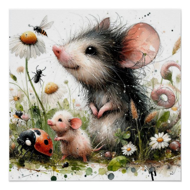 Étonnant poster de souris (Devant)