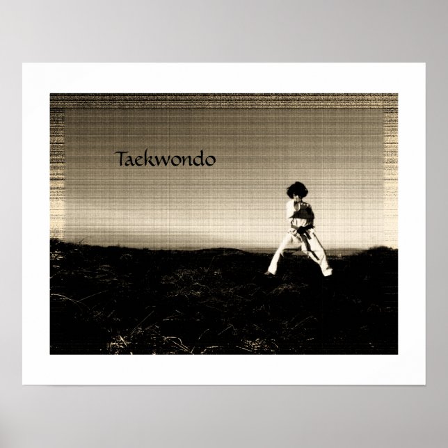 Étonnant poster de taekwondo (Devant)