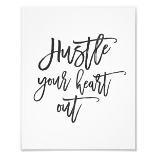 Étouffez Votre Coeur   Impression de l'aquarelle