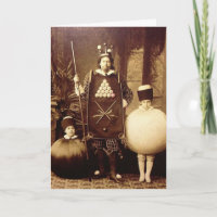 Étrange Vintage Victorian Costume Party Carte post