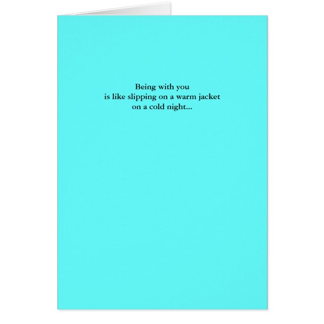 Être avec vous est comme le glissement sur un (Devant)