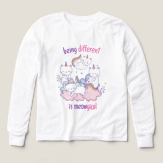 Être différent est miauleux Licorne chat drôle