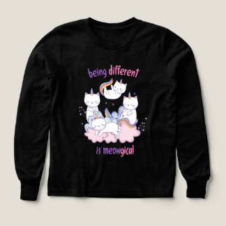 Être différent est miauleux Licorne chat drôle