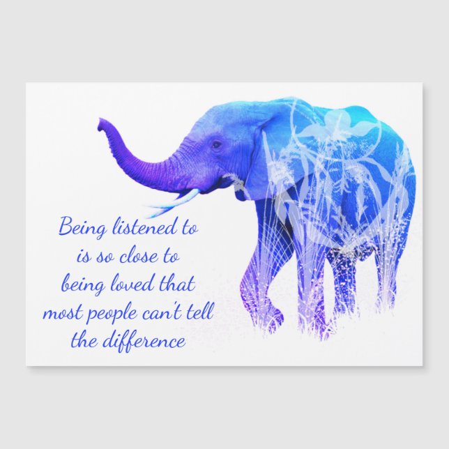 Être écouté comme amour éléphant animal (Devant)