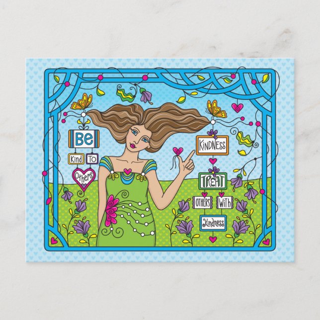 Être Gentil Aux Autres_ Carte Postale (Devant)