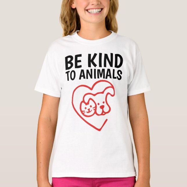 ÊTRE GENTIL POUR LES T-shirts ANIMAUX (Devant)