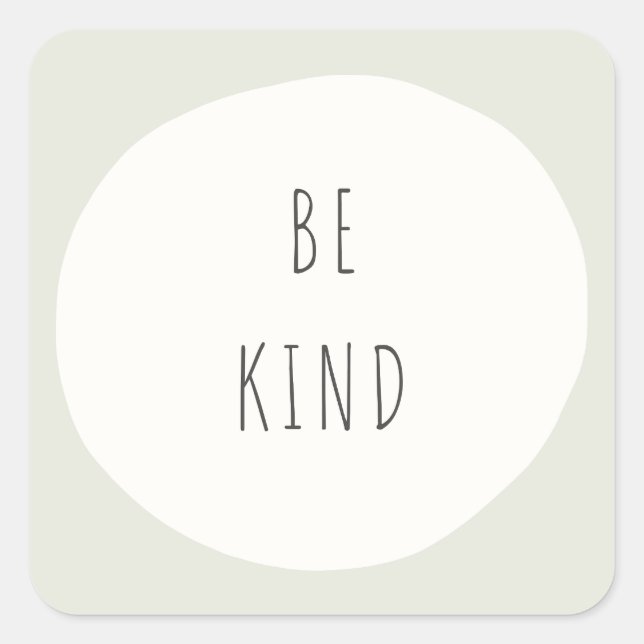 être gentil. Stickers et Étiquettes modernes (Devant)