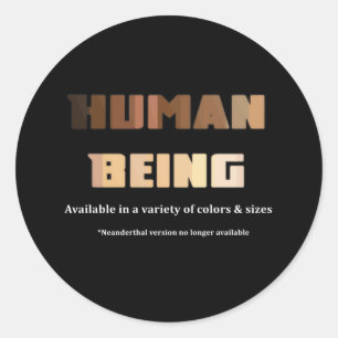 Être humain Sticker rond classique
