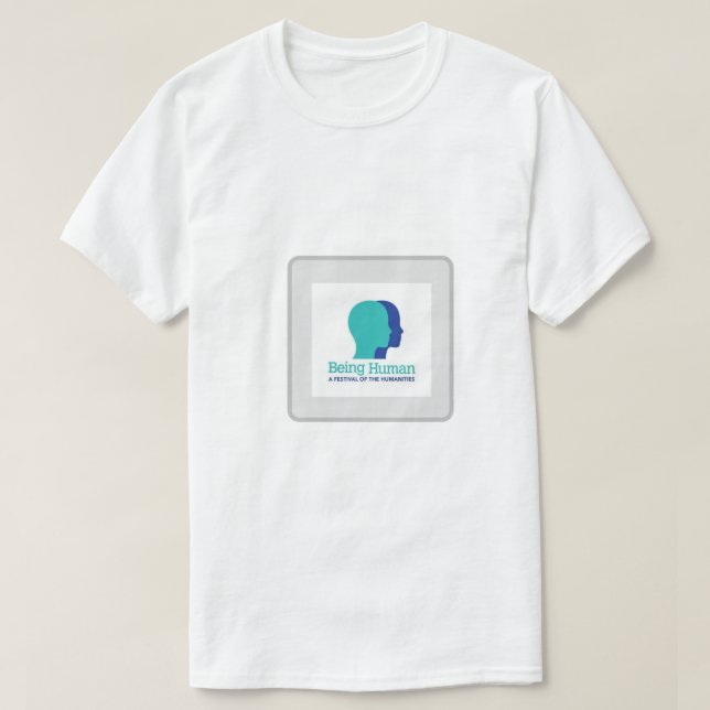 Être humain t-shirt imprimé blanc (Design devant)