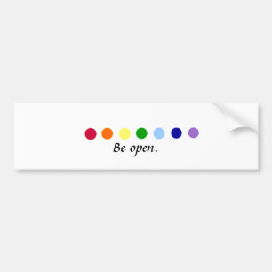 Être ouvert - Chakra Bumper Sticker