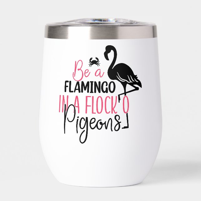 Être un flamant rose dans une volée de pigeons (Avant)