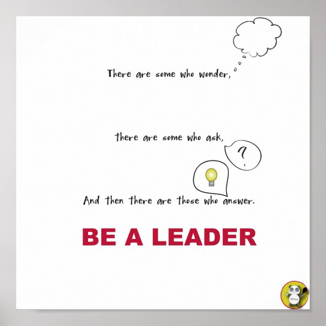 Être UN LEADER Poster (Devant)