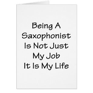 Être un saxophoniste n'est pas simplement mon