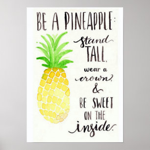 Être une affiche d'ananas
