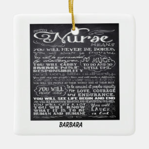 Être Une Infirmière Dire Ornement