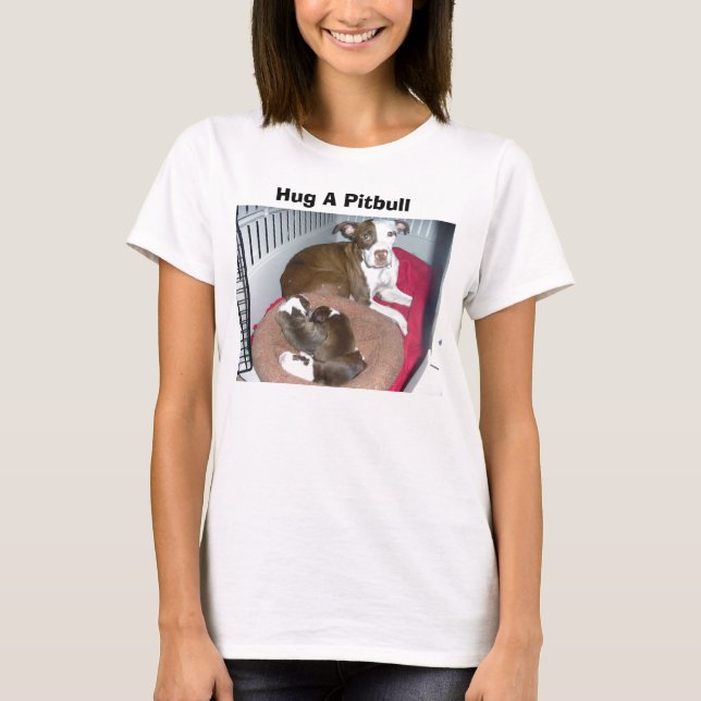 Étreignez un T-shirt de Pitbull (Devant)