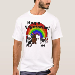 Étreignez un T-shirt végétarien