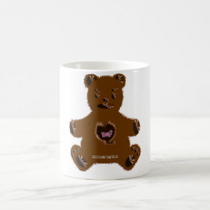 Étreignez une tasse de café d'ours