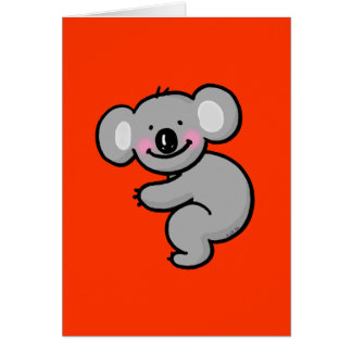 carte de voeux koala