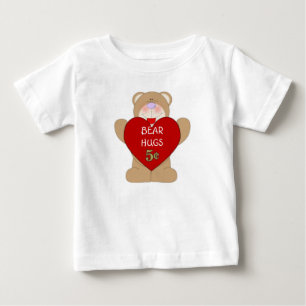 Étreintes d'ours 5 T-shirts de nourrisson de cent