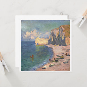 Étretat, La Plage et la Falaise d’Amont, Monet