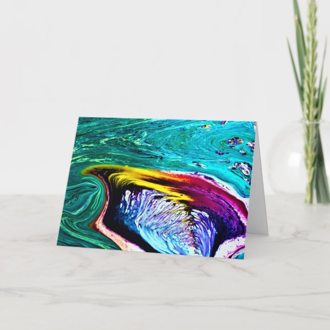 Étude Abstraite des couleurs 33, carte (Devant)