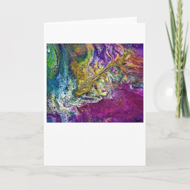 Étude Abstraite des couleurs 36, carte (Devant)