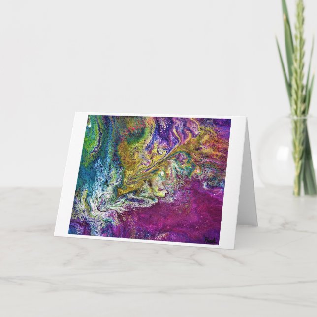 Étude Abstraite des couleurs 36, carte (Devant)