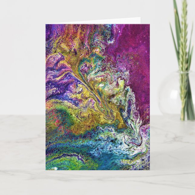 Étude Abstraite des couleurs 36, carte (Devant)