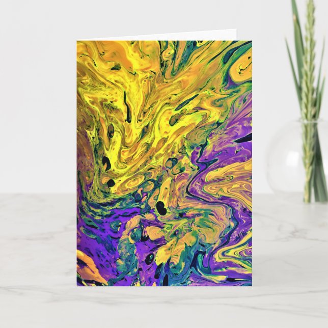 Étude Abstraite des couleurs 42, carte (Devant)